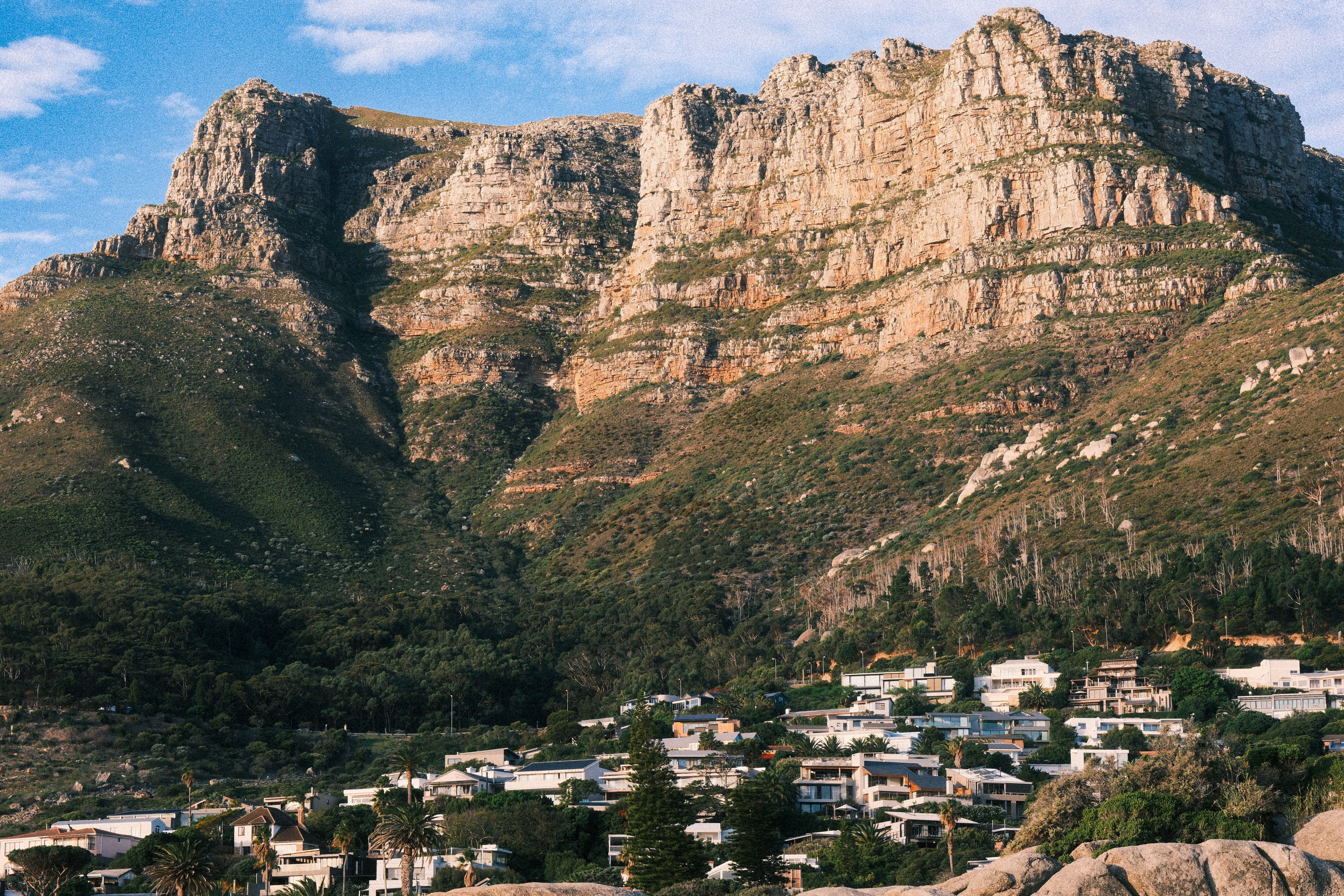 Aerial view of Cape Town and Table Mountain on a Cape Town to Victoria Falls safari