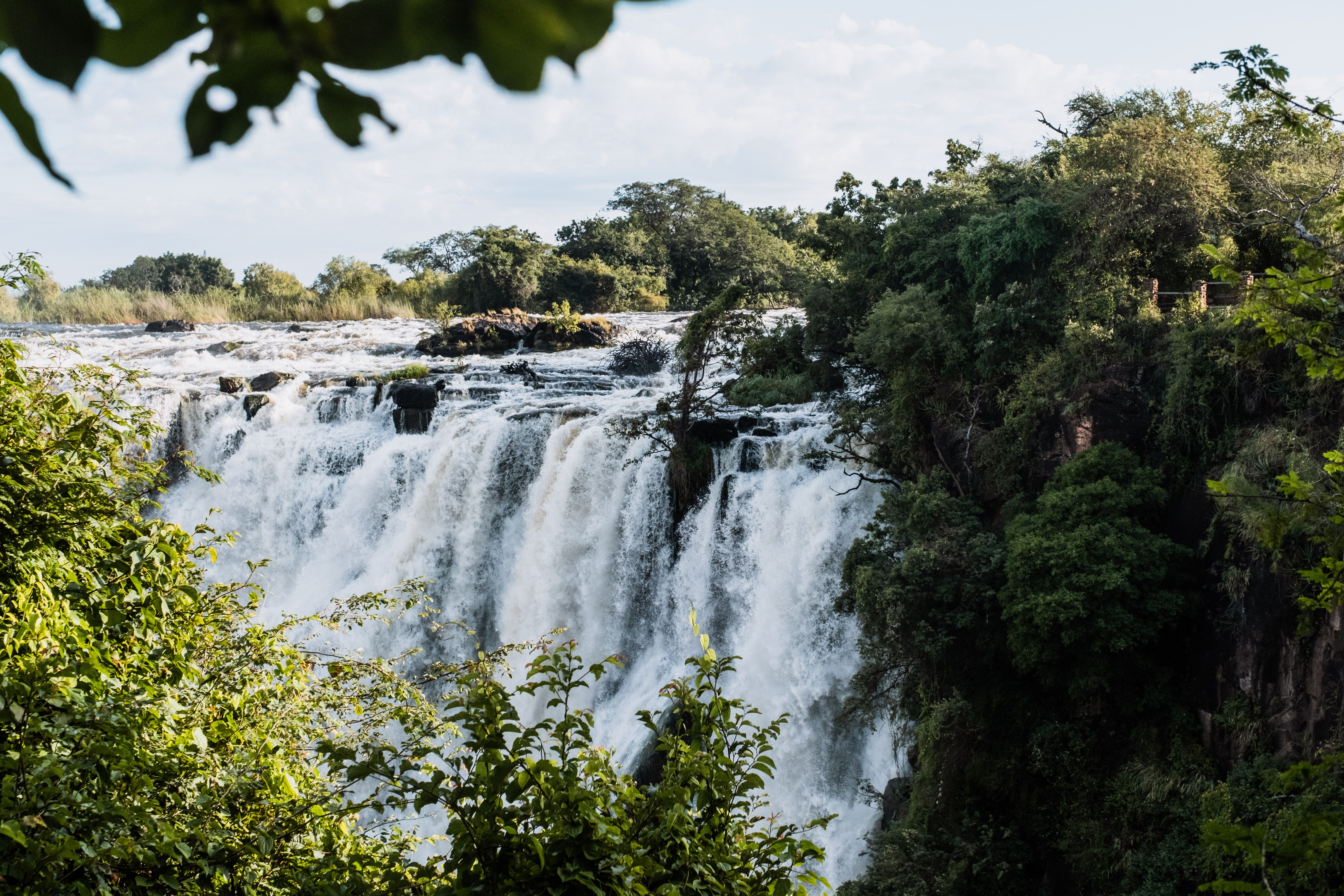Rainbow over Victoria Falls in Zambia on a South Africa and Victoria Falls safari